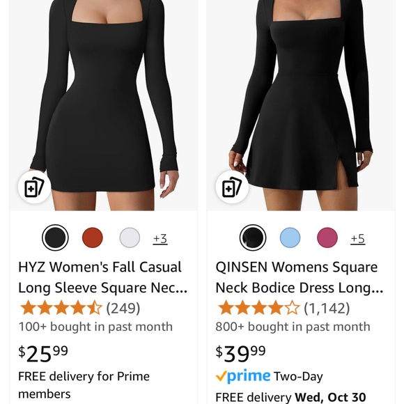 Square Neck Bodice Dress - Picture 12 of 12